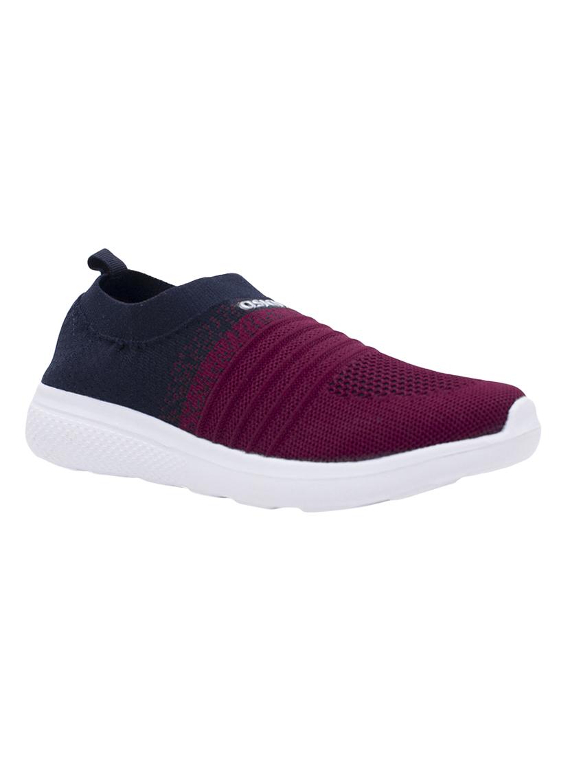 asian purple fabric slip on sports shoes - 16554966 - Zoom Image - 1