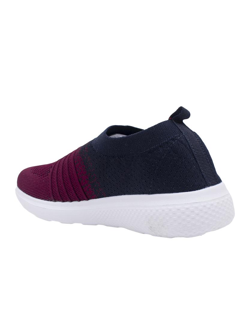 asian purple fabric slip on sports shoes - 16554966 - Zoom Image - 2