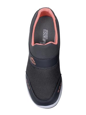 asian grey mesh slip on sports shoes - 16554969 - Standard Image - 3