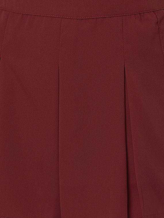 high rise pleated hot pants short - 16555155 - Zoom Image - 5