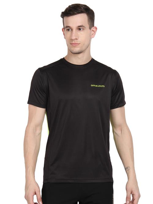 black color block t-shirt - 16555368 - Standard Image - 1