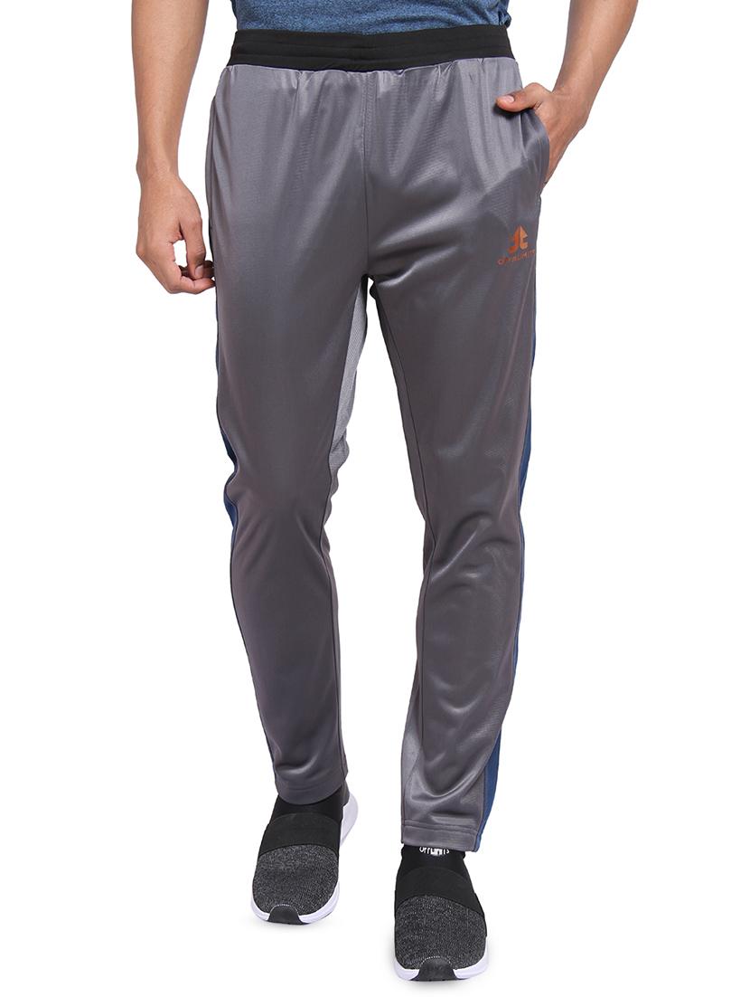 grey side striped full length track pant - 16555392 - Zoom Image - 1