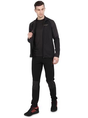 black solid casual jacket - 16555397 - Standard Image - 4