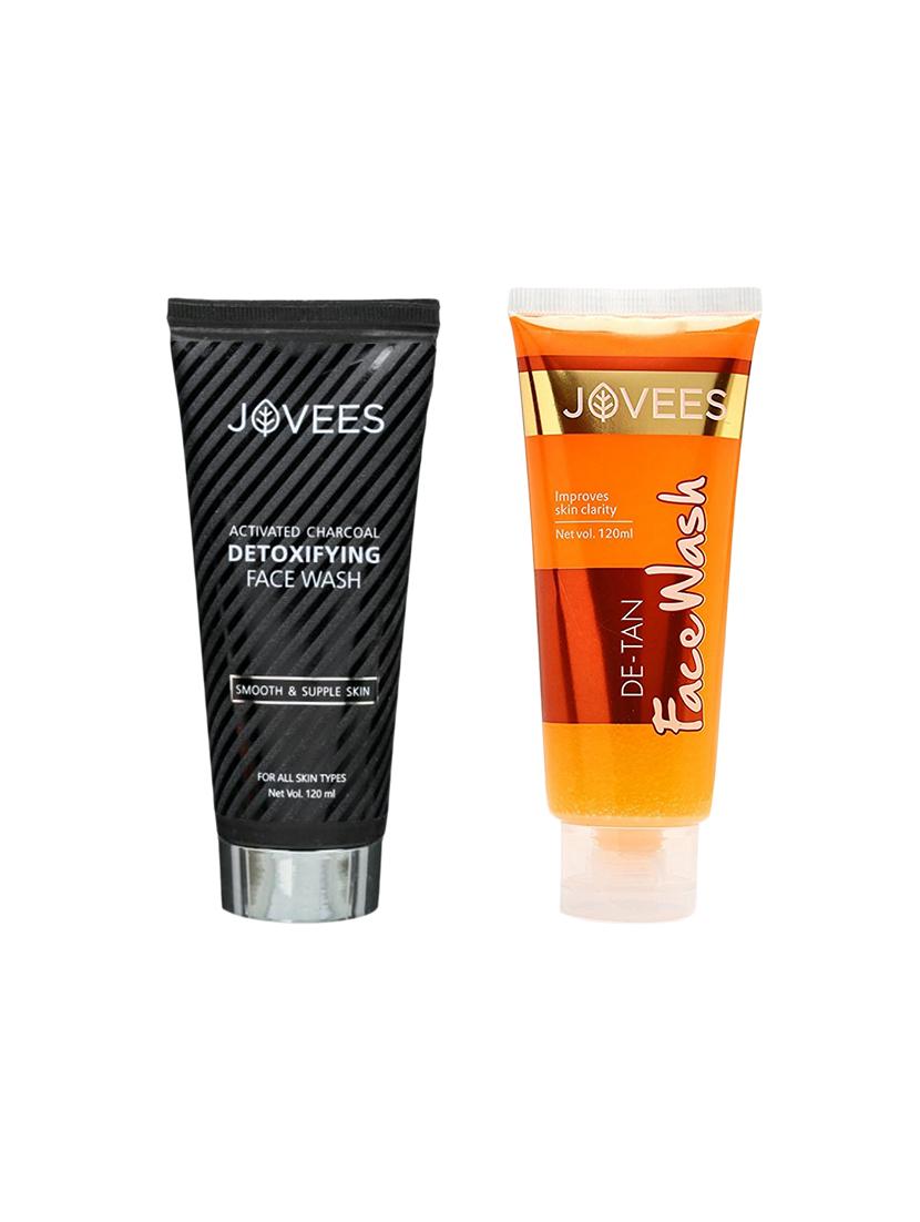 jovees de tan & charcoal detoxifying face wash - 16555453 - Zoom Image - 1