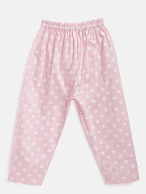 white cotton polka dots pyjama set - 16555627 - Standard Image - 3