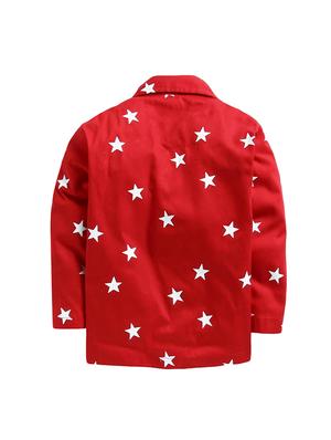 red cotton pyjama set - 16555629 - Standard Image - 3