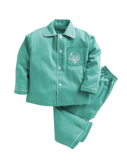 blue cotton pyjama set - 16555639 - Very Small Image - 1