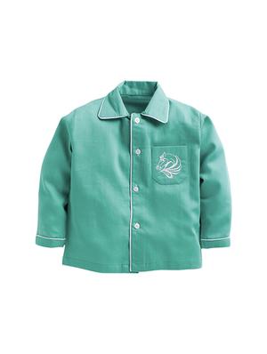 blue cotton pyjama set - 16555639 - Standard Image - 2
