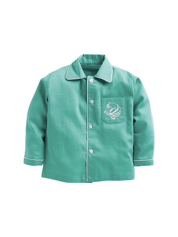 blue cotton pyjama set - 16555639 - Zoom Image - 2