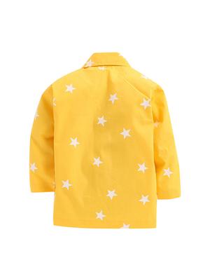yellow cotton pyjama set - 16555643 - Standard Image - 3