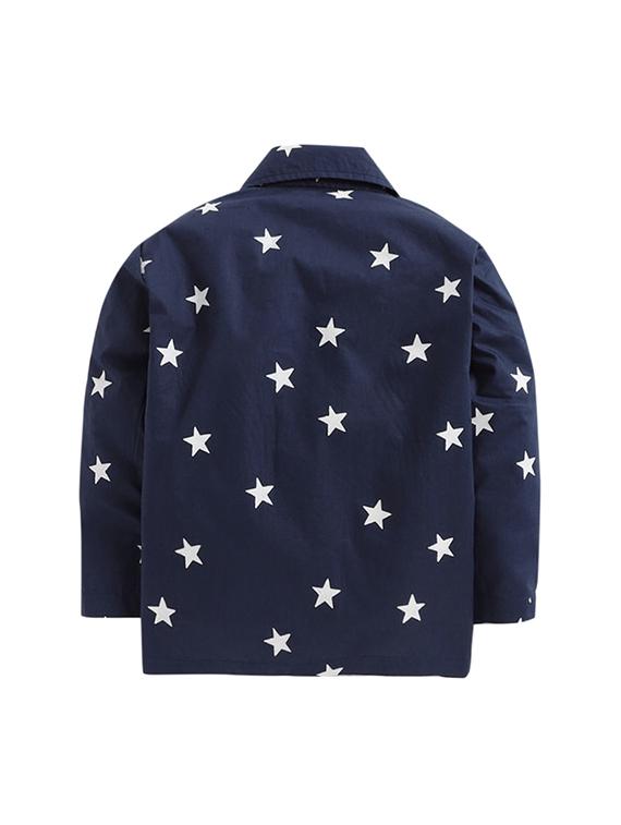 navy blue cotton pyjama set - 16555647 - Zoom Image - 3