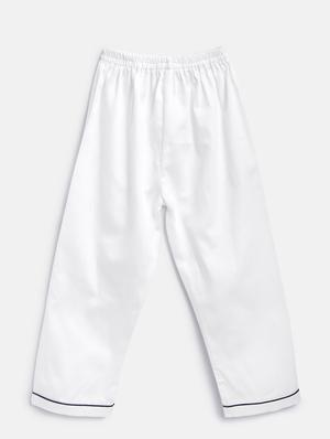 white cotton quirky patch pyjama set - 16555648 - Standard Image - 3