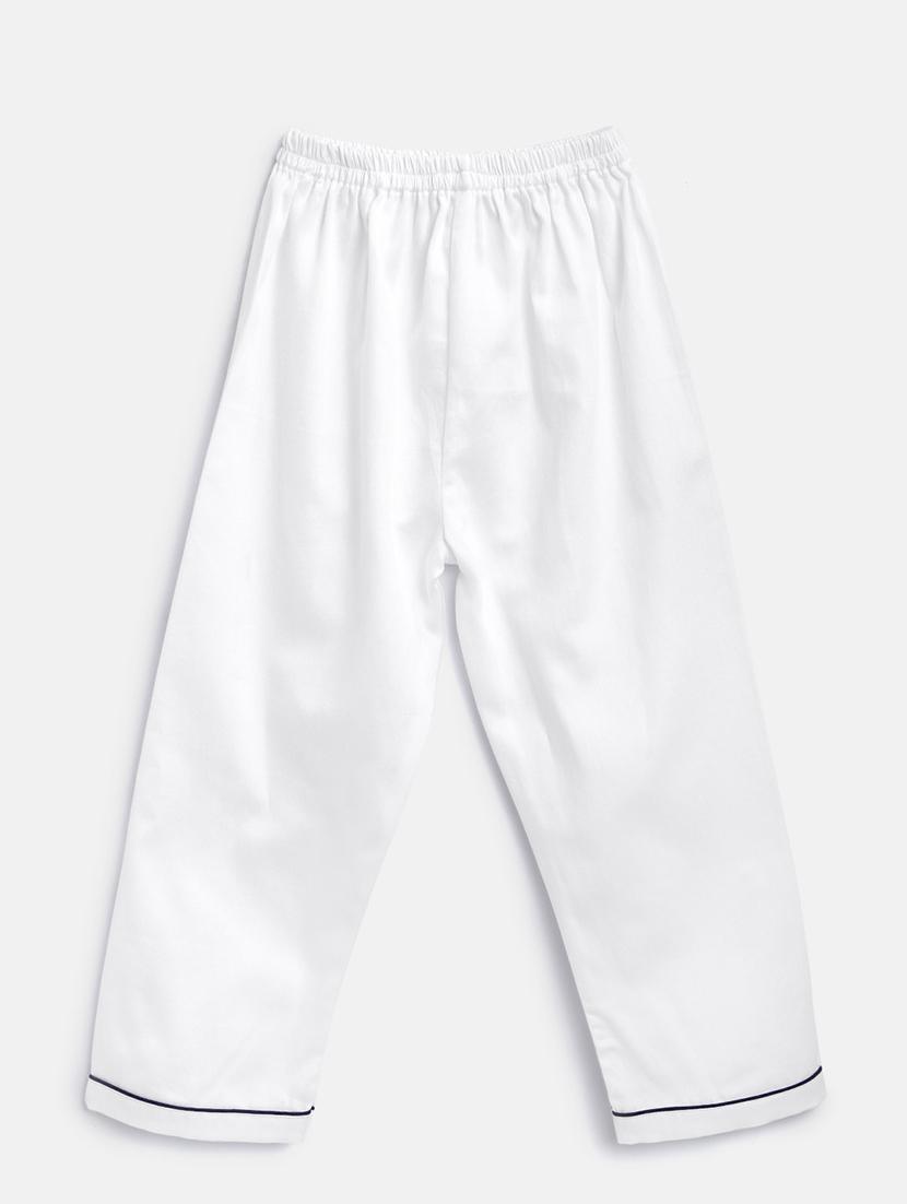 white cotton quirky patch pyjama set - 16555648 - Zoom Image - 3