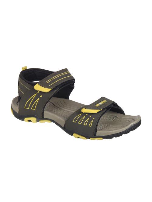 off limits green leatherette back strap floaters - 16556117 - Standard Image - 1