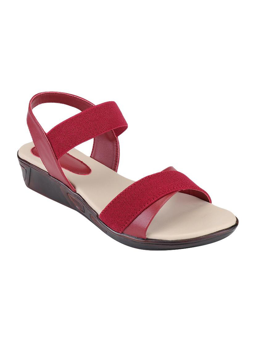 clouter hub maroon slip on wedges - 16556801 - Zoom Image - 1