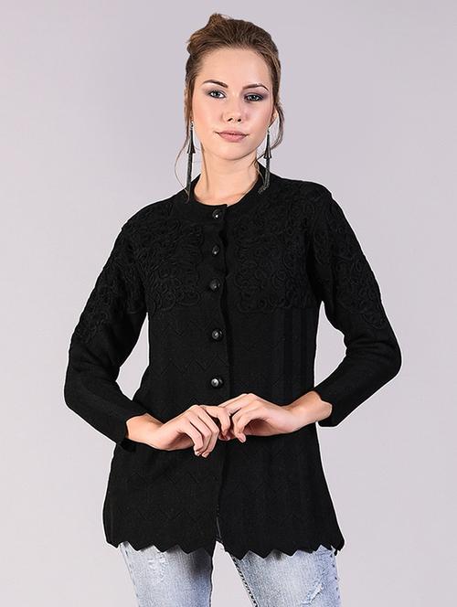long sleeved wool cardigan - 16556922 - Very Small Image - 1