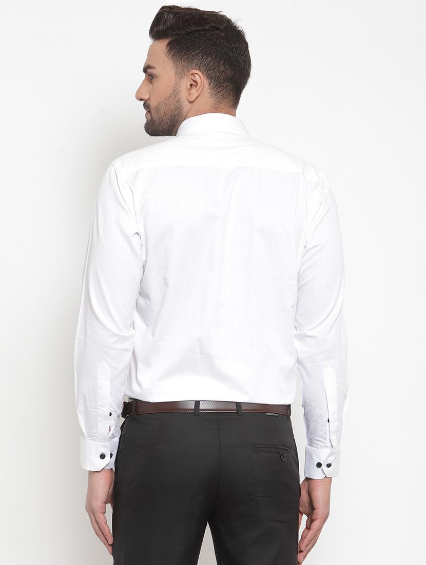 white self design formal shirt - 16556939 - Zoom Image - 3