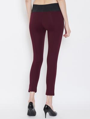 high rise solid jeggings - 16557500 - Standard Image - 3