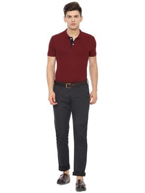 navy blue printed chinos - 16557585 - Standard Image - 3