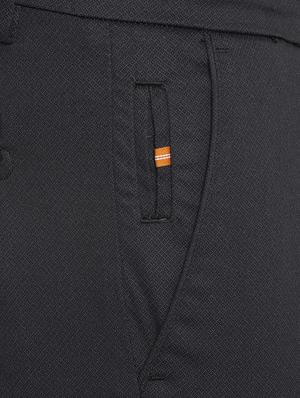 navy blue printed chinos - 16557585 - Standard Image - 4