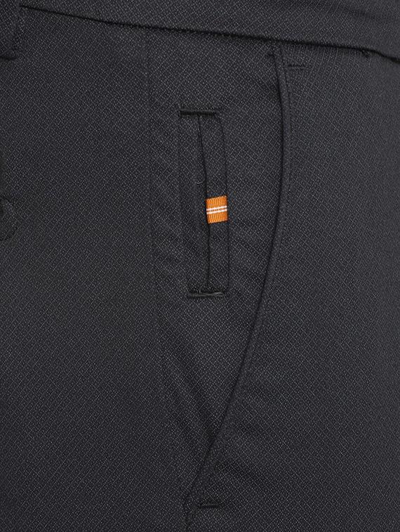 navy blue printed chinos - 16557585 - Zoom Image - 4