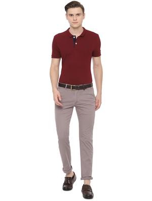 grey solid chinos - 16557586 - Standard Image - 3