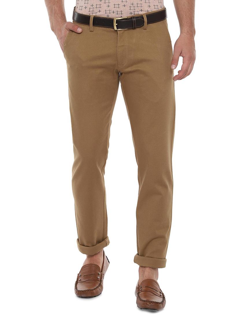 beige textured chinos - 16557610 - Zoom Image - 1
