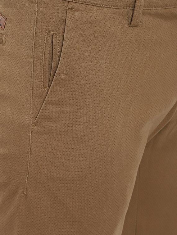 beige textured chinos - 16557610 - Zoom Image - 4