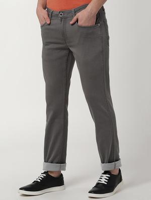 grey plain denim jeans - 16557708 - Standard Image - 2