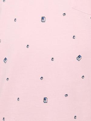 pink printed polo t-shirt - 16557904 - Standard Image - 4