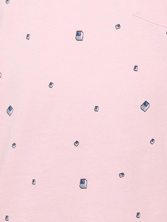 pink printed polo t-shirt - 16557904 - Zoom Image - 4