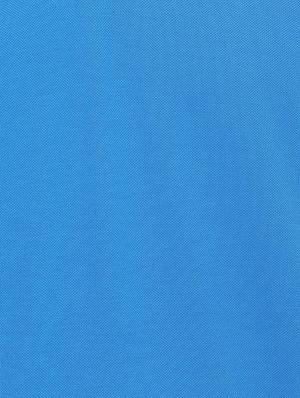 blue solid polo t-shirt - 16558037 - Standard Image - 4