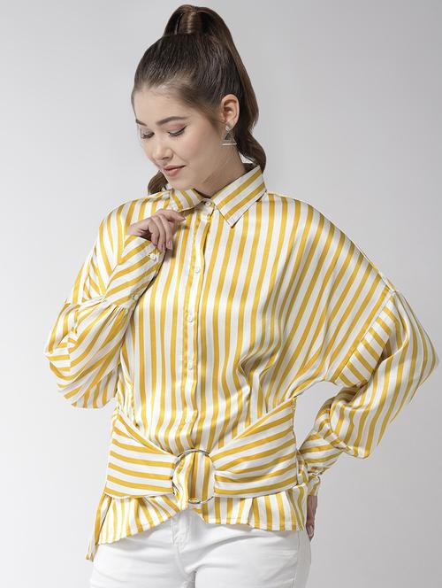 long sleeved striped top - 16558161 - Standard Image - 1