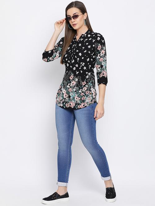 high rise stone washed jeans - 16558562 - Standard Image - 1
