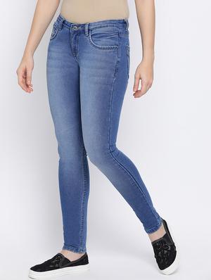 high rise stone washed jeans - 16558562 - Standard Image - 3
