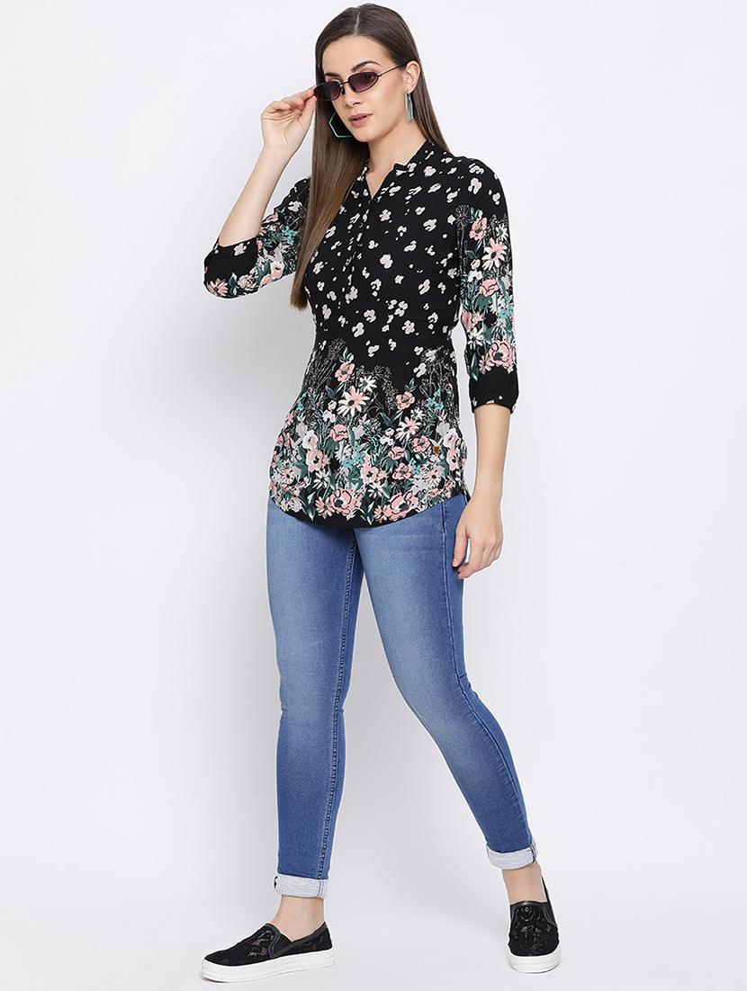 high rise stone washed jeans - 16558562 - Zoom Image - 1