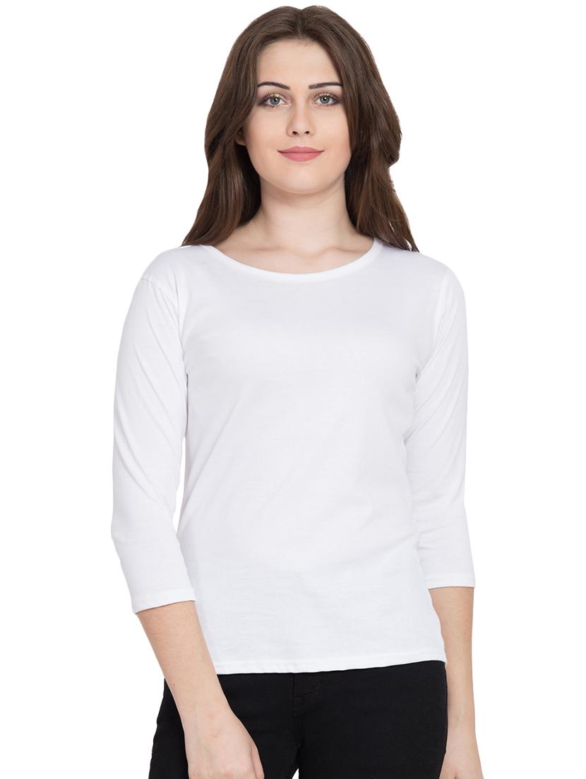 round neck solid tee - 16559392 - Zoom Image - 1