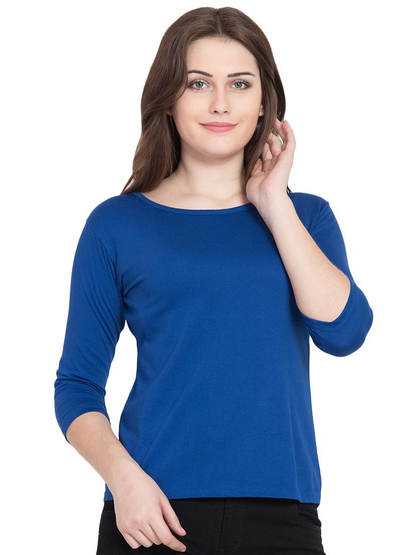 round neck solid tee - 16559398 - Zoom Image - 1