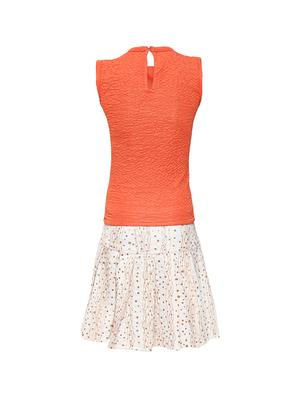 red nylon skirt top set - 16559502 - Standard Image - 2