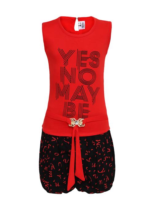 red cotton shorts set - 16559599 - Standard Image - 1