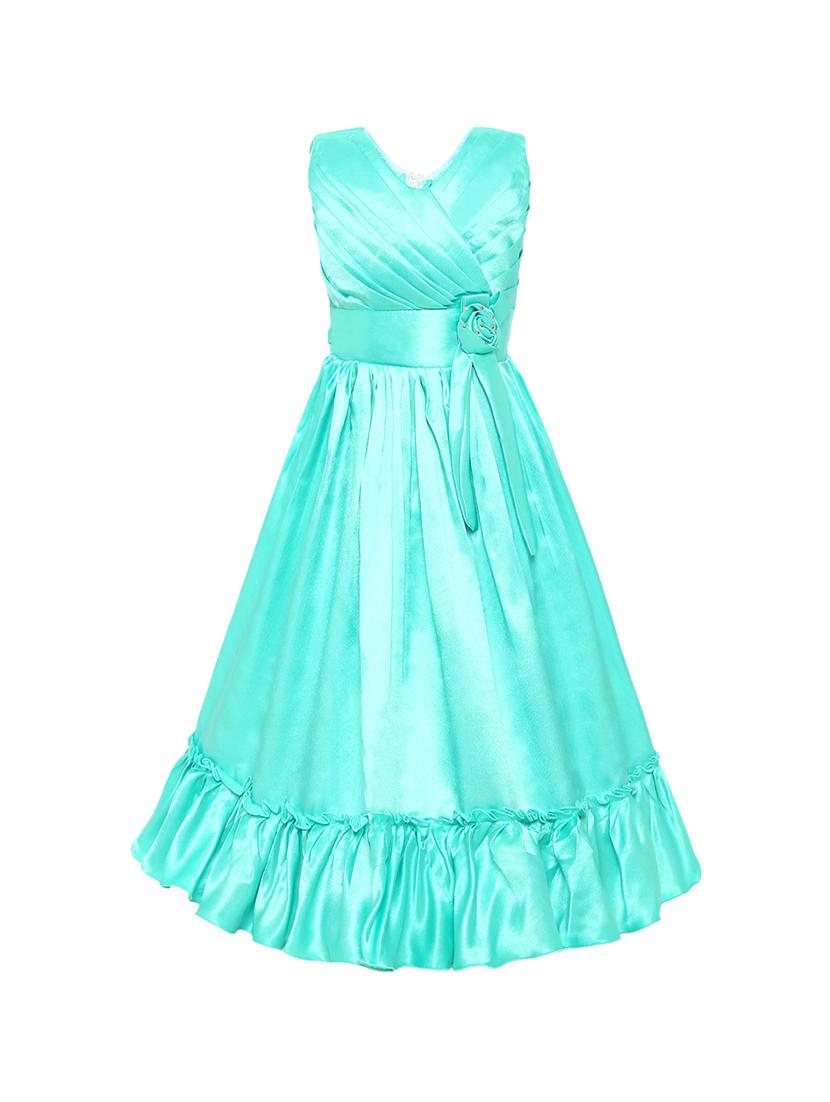 green polyster party gown - 16559605 - Zoom Image - 1