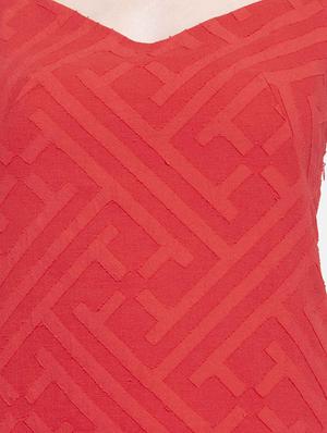 cami neck self design sheath dress - 16560004 - Standard Image - 5