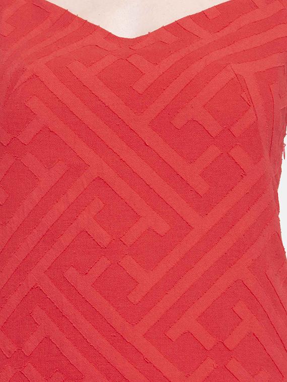 cami neck self design sheath dress - 16560004 - Zoom Image - 5
