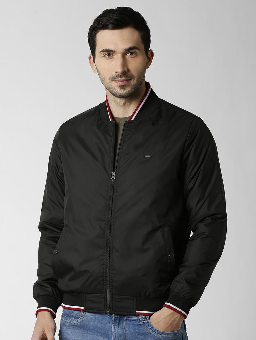 black solid bomber jacket - 16560071 - Zoom Image - 1