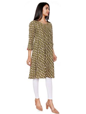 paisley flared kurta - 16560279 - Standard Image - 2