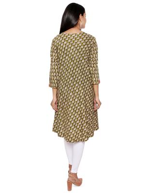 paisley flared kurta - 16560279 - Standard Image - 3