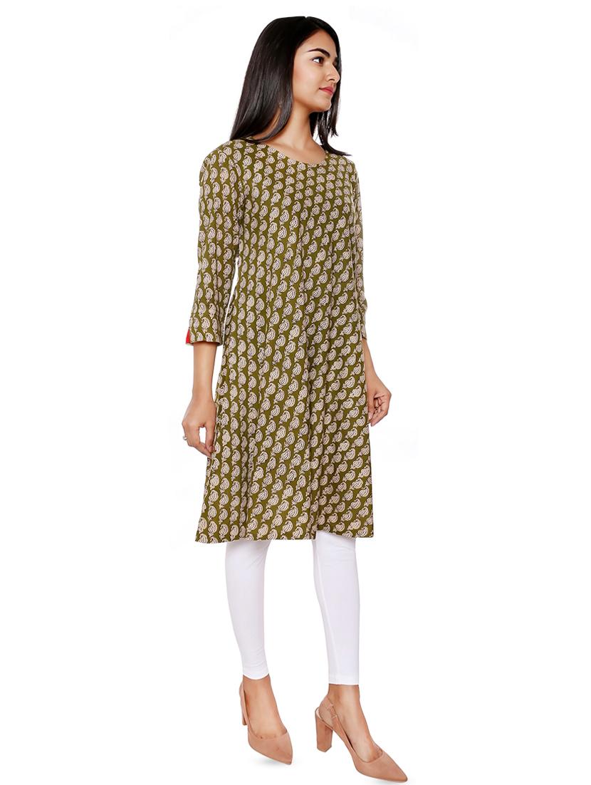 paisley flared kurta - 16560279 - Zoom Image - 2