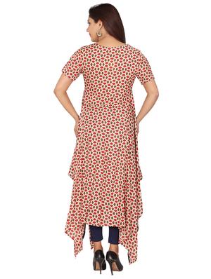 geometric asymmetric kurta - 16560307 - Standard Image - 2