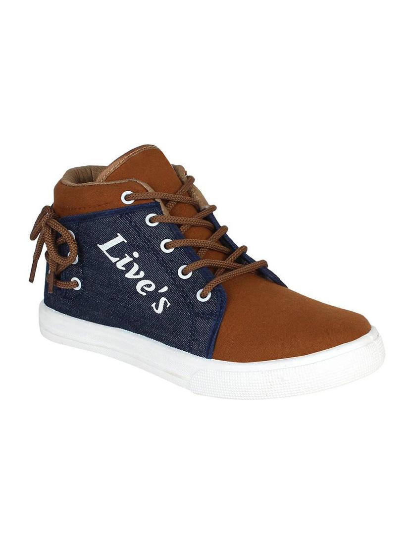 longwalk brown canvas lace up sneakers - 16560383 - Zoom Image - 1