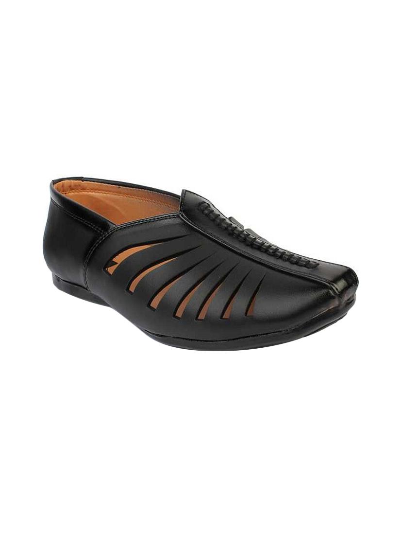 black slip on sandals - 16560478 - Zoom Image - 1